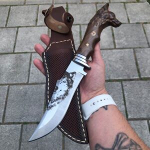 Hand made Wolf knife