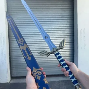Hand Forged Legend of Zelda Master Sword Replica with Scabbard