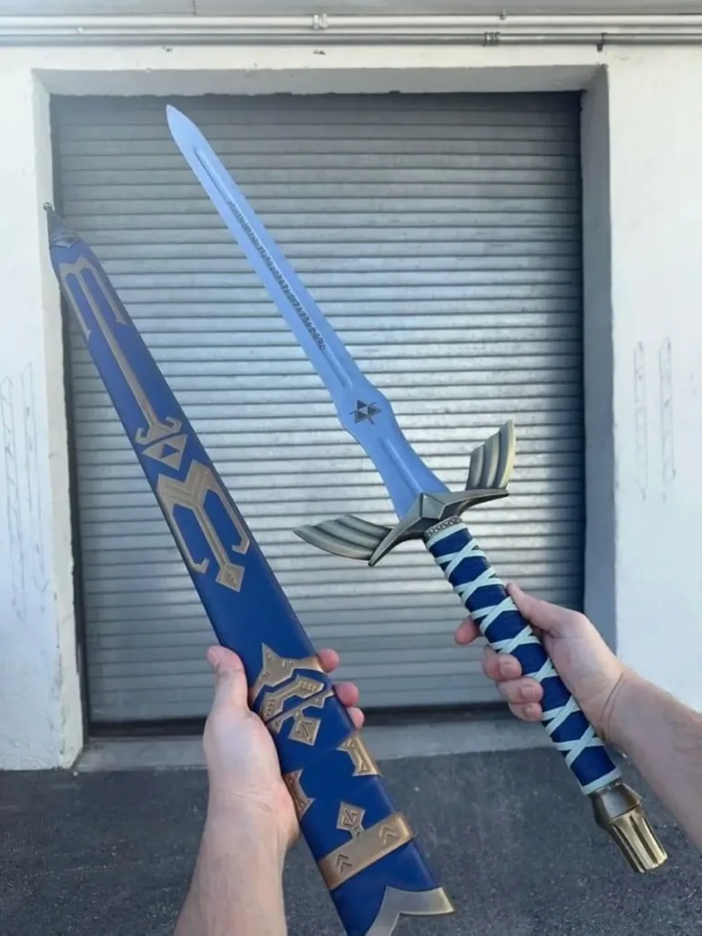 Hand Forged Legend of Zelda Master Sword Replica with Scabbard