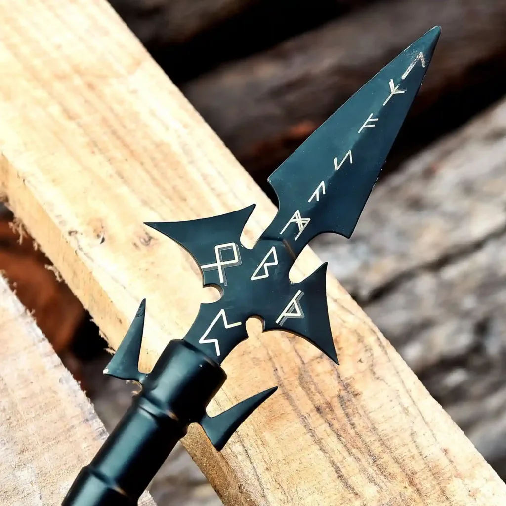 Handmade Viking Spear: Norse Odin Gungnir Replica with Optional Box