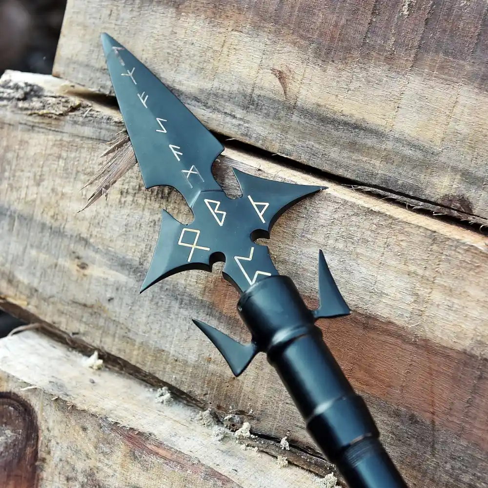 Handmade Viking Spear: Norse Odin Gungnir Replica with Optional Box