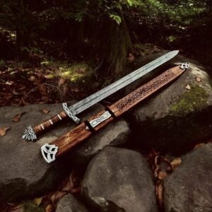 Handmade Damascus Steel Northmen Sword
